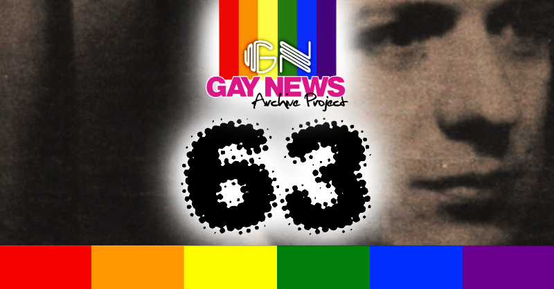 Issue 63 - 1975 - Gay News Archive Project
